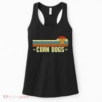 Retro Corn Dogs Make Hot Dogs On Stick Corn Dog Lover Women's Tank Top thumb 0
