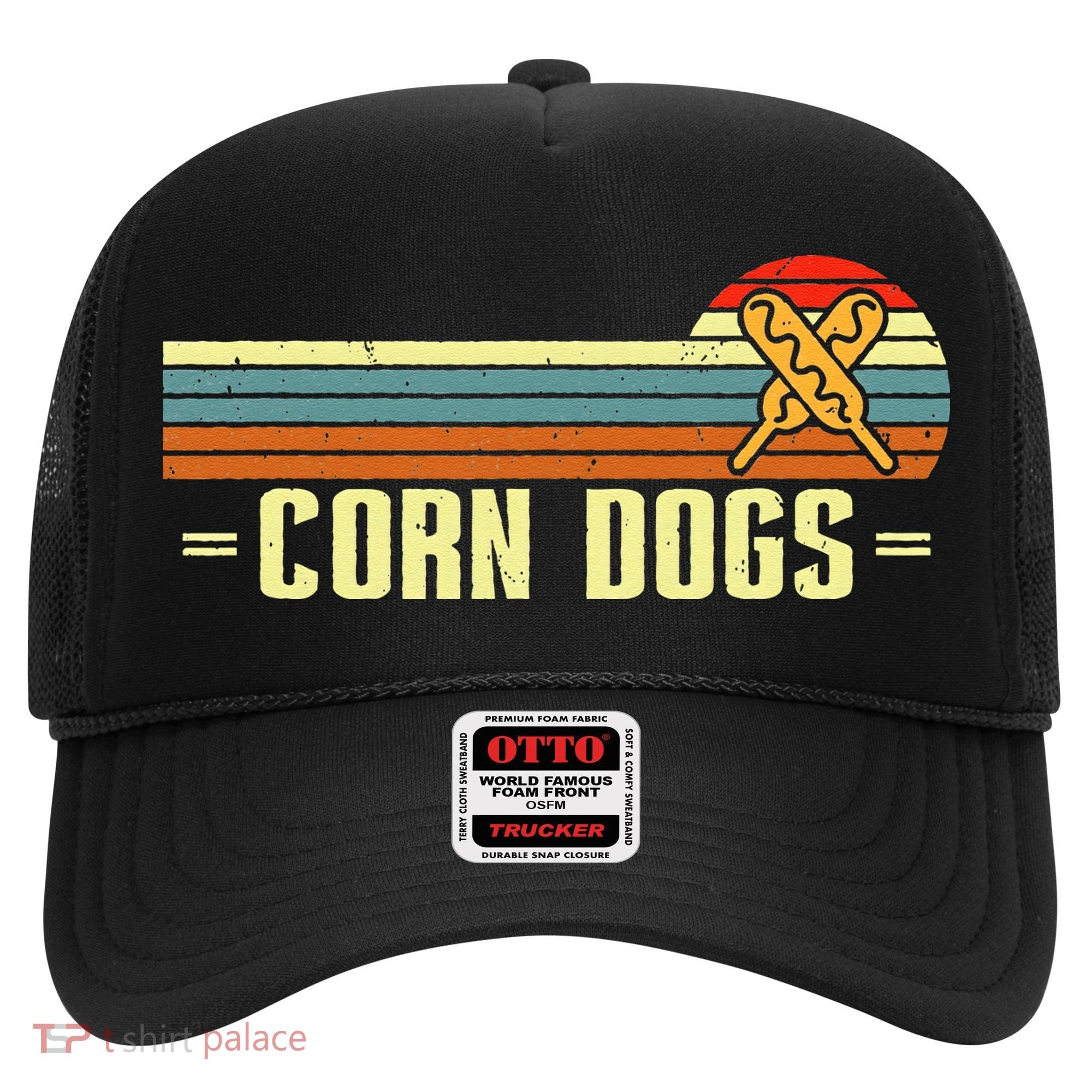 Retro Corn Dogs Make Hot Dogs On Stick Corn Dog Lover Hat