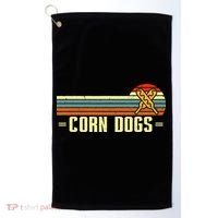 Retro Corn Dogs Make Hot Dogs On Stick Corn Dog Lover Golf Towel thumb 0
