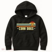 Retro Corn Dogs Make Hot Dogs On Stick Corn Dog Lover Kids Hoodie thumb 0