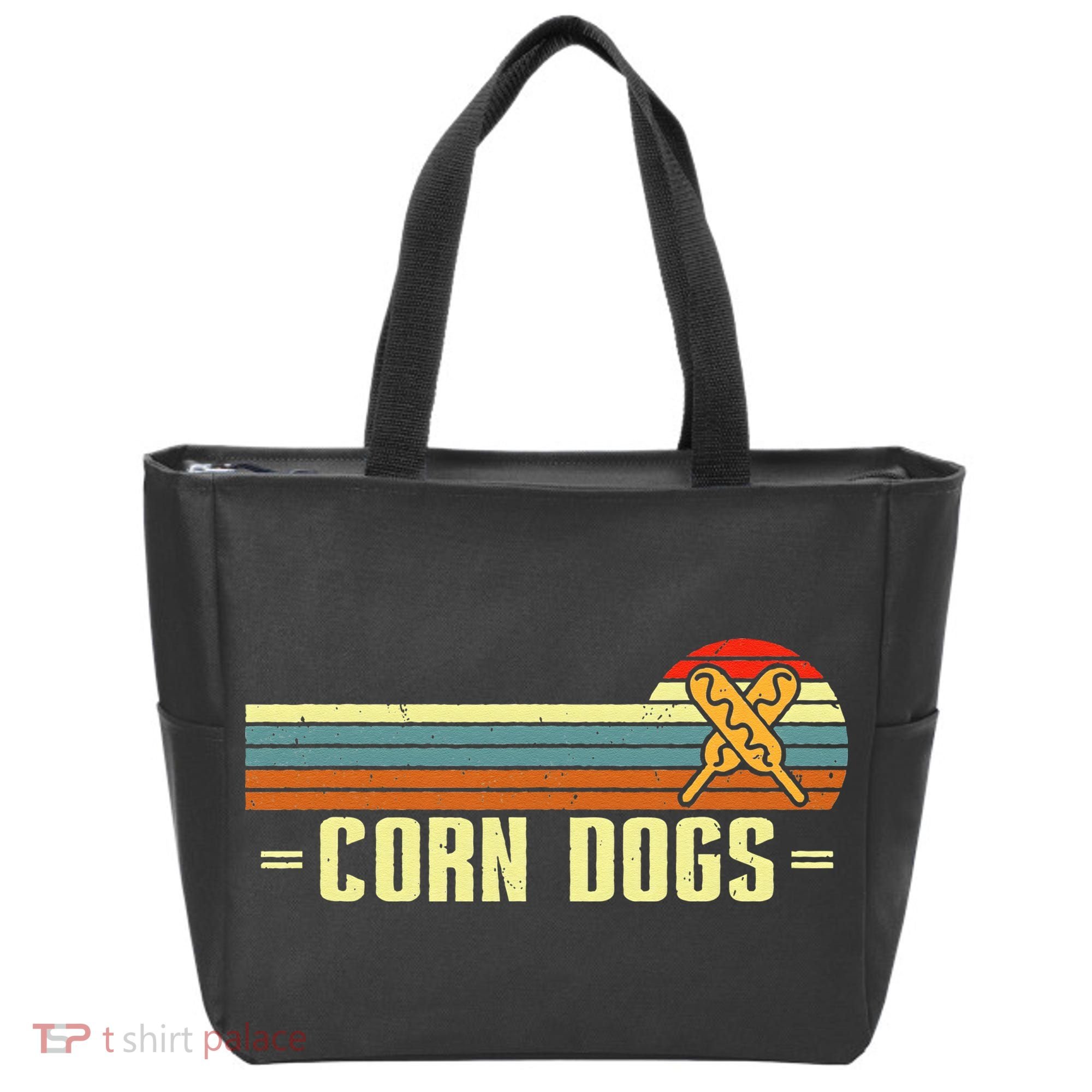 Retro Corn Dogs Make Hot Dogs On Stick Corn Dog Lover Tote Bag