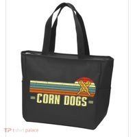 Retro Corn Dogs Make Hot Dogs On Stick Corn Dog Lover Tote Bag thumb 3