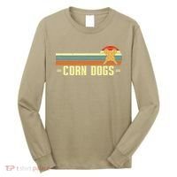 Retro Corn Dogs Make Hot Dogs On Stick Corn Dog Lover Long Sleeve Shirt thumb 0