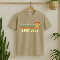 Retro Corn Dogs Make Hot Dogs On Stick Corn Dog Lover T-Shirt thumb 2