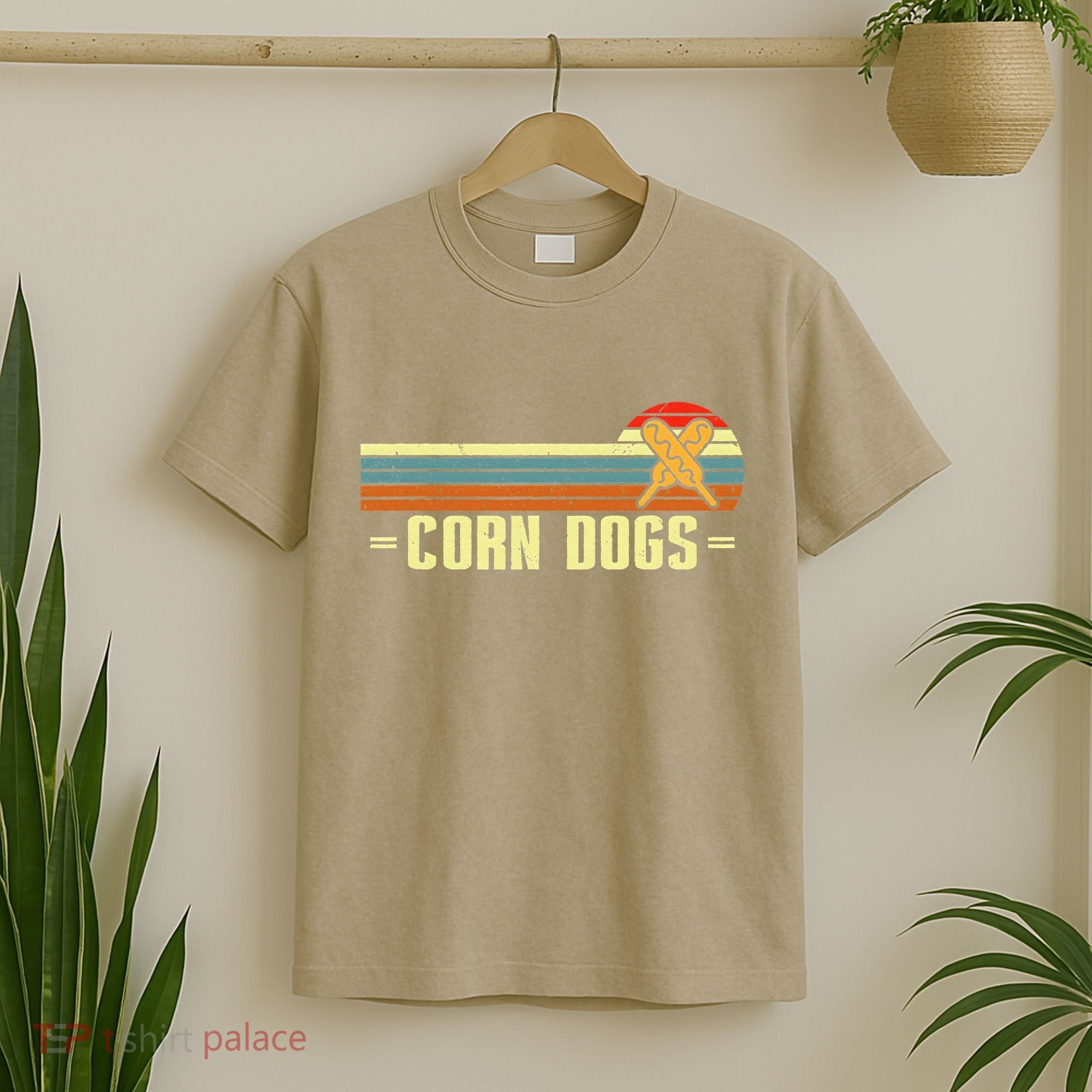 Retro Corn Dogs Make Hot Dogs On Stick Corn Dog Lover T-Shirt