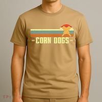 Retro Corn Dogs Make Hot Dogs On Stick Corn Dog Lover T-Shirt thumb 3