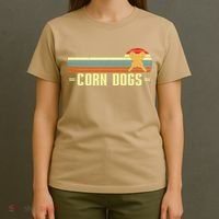 Retro Corn Dogs Make Hot Dogs On Stick Corn Dog Lover T-Shirt thumb 4