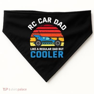 RC Car Dad Like A Regular Dad But Cooler RC Racing Lover USA-Made Doggie Bandana