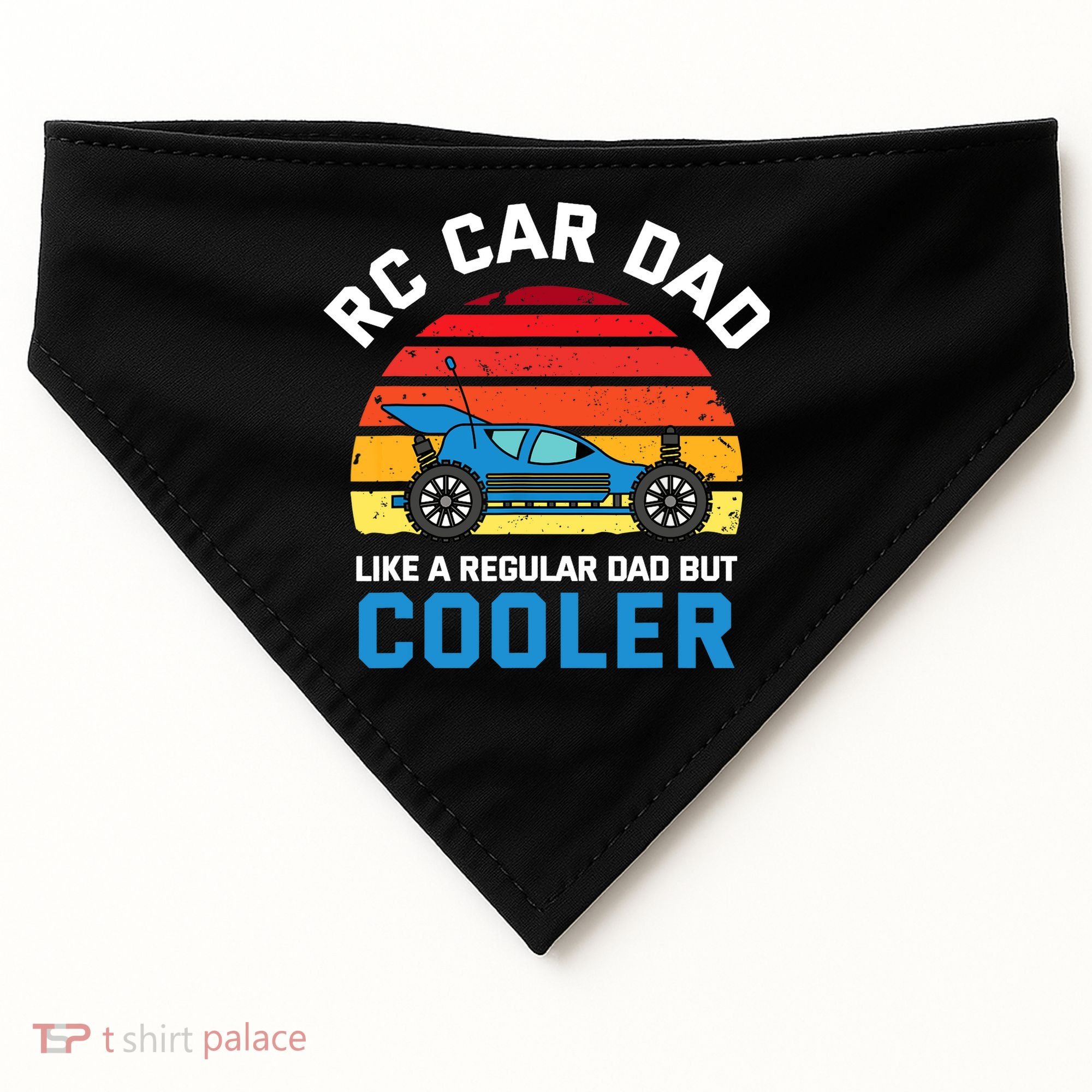 RC Car Dad Like A Regular Dad But Cooler RC Racing Lover USA-Made Doggie Bandana