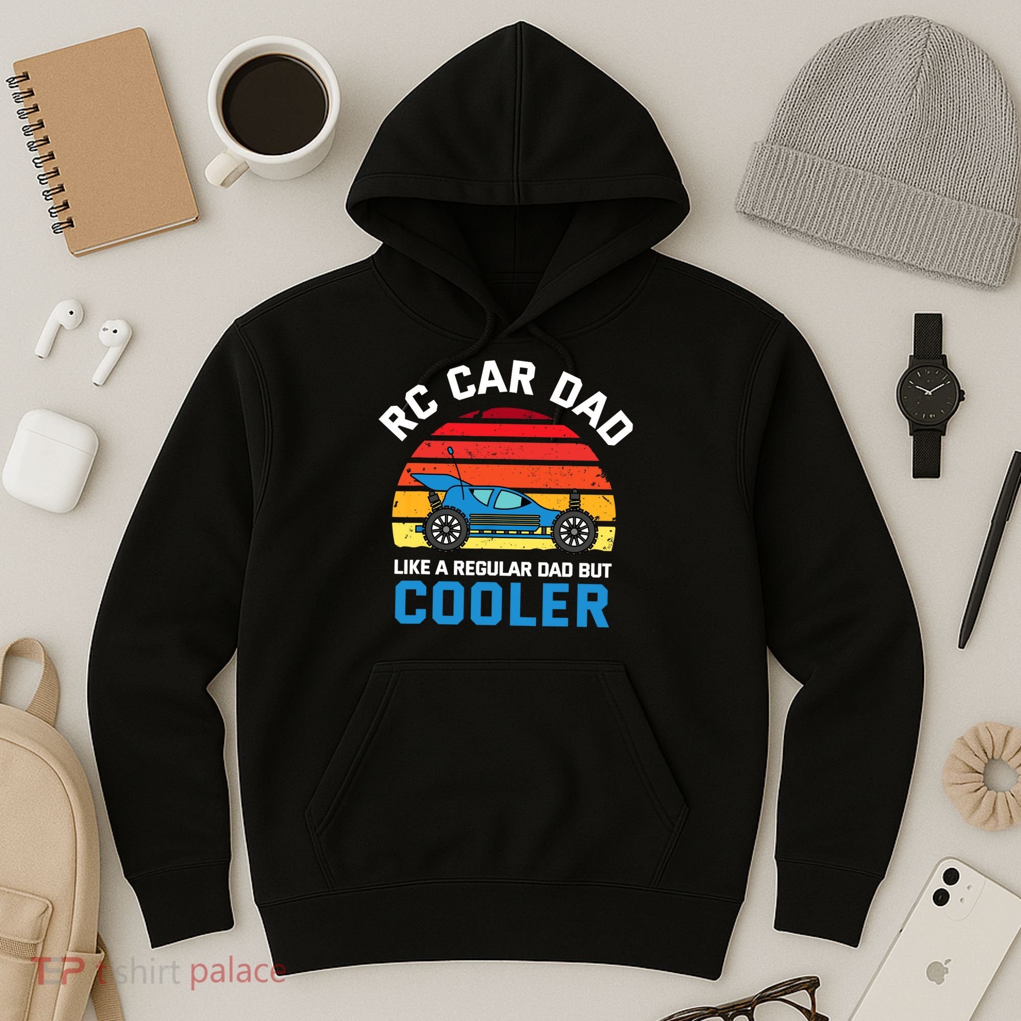 RC Car Dad Like A Regular Dad But Cooler RC Racing Lover Hoodie