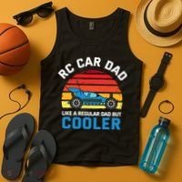 RC Car Dad Like A Regular Dad But Cooler RC Racing Lover Tank Top thumb 4