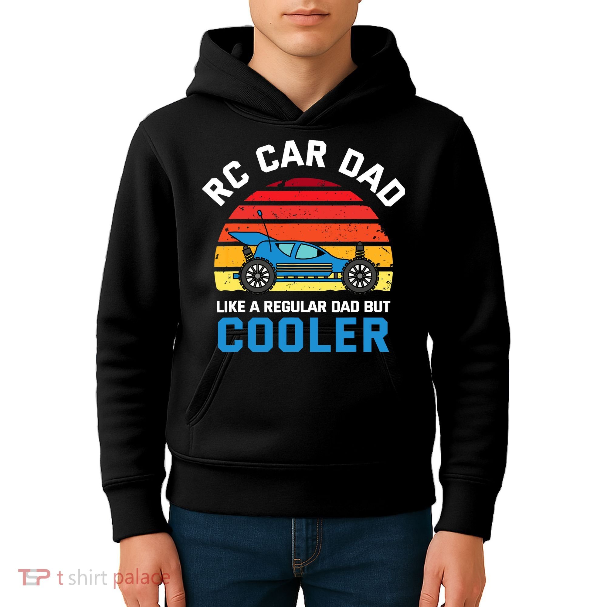 RC Car Dad Like A Regular Dad But Cooler RC Racing Lover Kids Hoodie