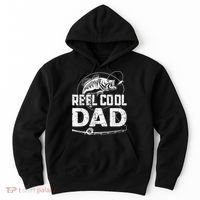 Reel Cool Dad Fishing Daddy Fathers Day Funny Hoodie thumb 0