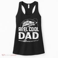 Reel Cool Dad Fishing Daddy Fathers Day Funny Women's Tank Top thumb 0