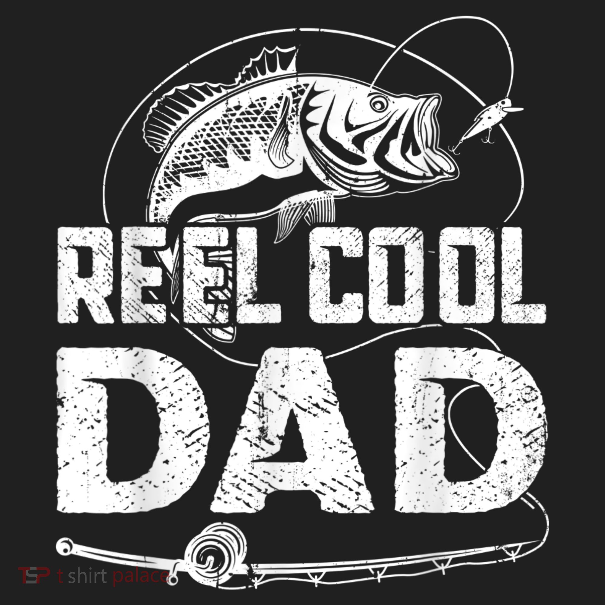 Reel Cool Dad Fishing Daddy Fathers Day Funny Hat