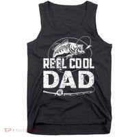 Reel Cool Dad Fishing Daddy Fathers Day Funny Tank Top thumb 0