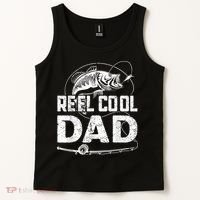Reel Cool Dad Fishing Daddy Fathers Day Funny Tank Top thumb 2
