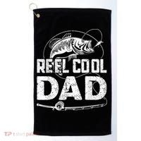Reel Cool Dad Fishing Daddy Fathers Day Funny Golf Towel thumb 0