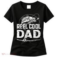 Reel Cool Dad Fishing Daddy Fathers Day Funny Women's T-Shirt thumb 0