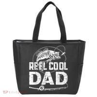 Reel Cool Dad Fishing Daddy Fathers Day Funny Tote Bag thumb 0