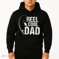 Reel Cool Dad Fishing Themed Graphic Hoodie thumb 2