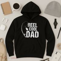 Reel Cool Dad Fishing Themed Graphic Hoodie thumb 3