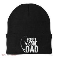 Reel Cool Dad Fishing Themed Graphic Beanie thumb 0