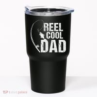 Reel Cool Dad Fishing Themed Graphic Tumbler thumb 0