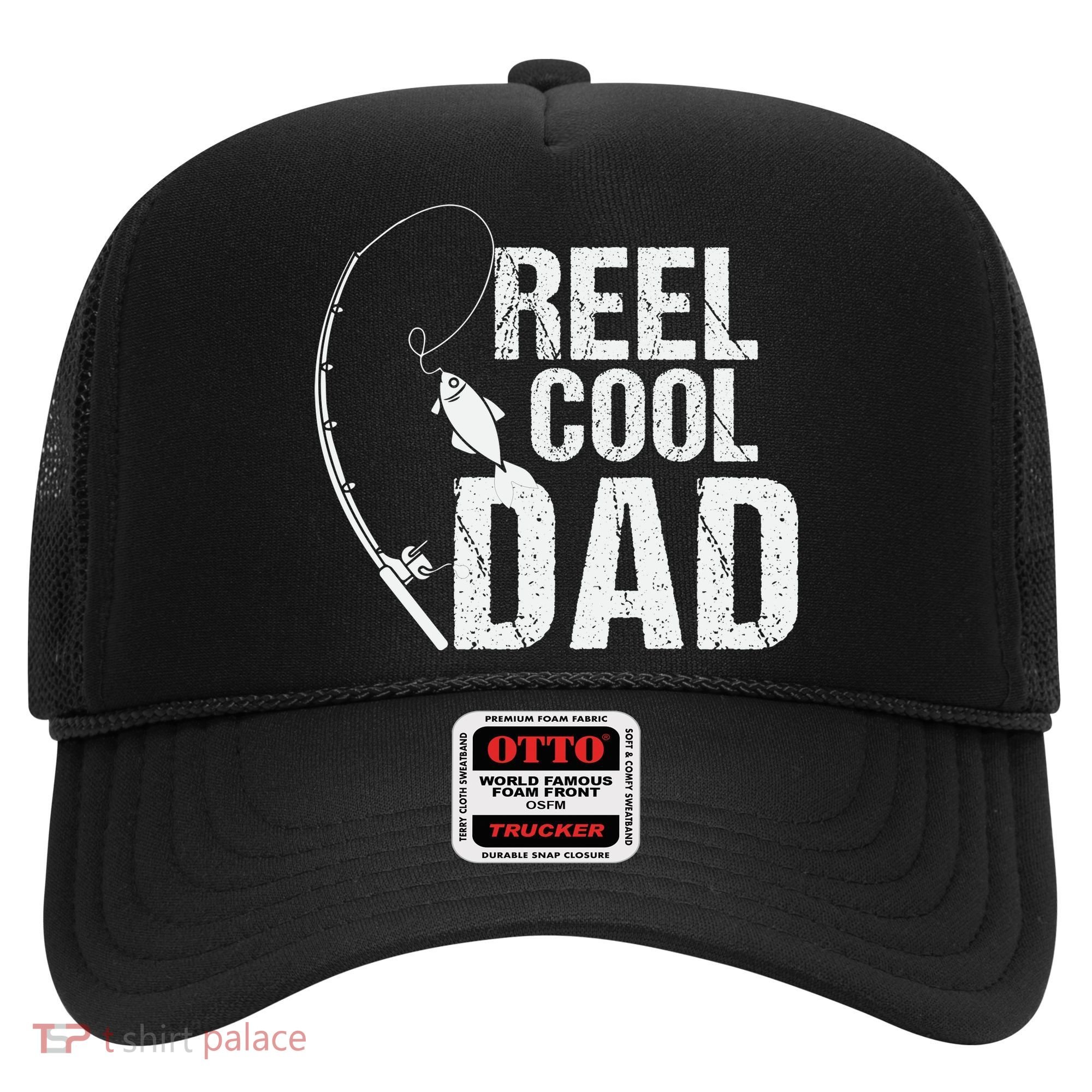 Reel Cool Dad Fishing Themed Graphic Hat