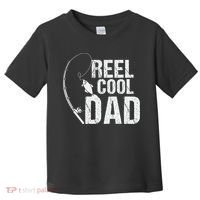 Reel Cool Dad Fishing Themed Graphic Toddler T-Shirt thumb 0