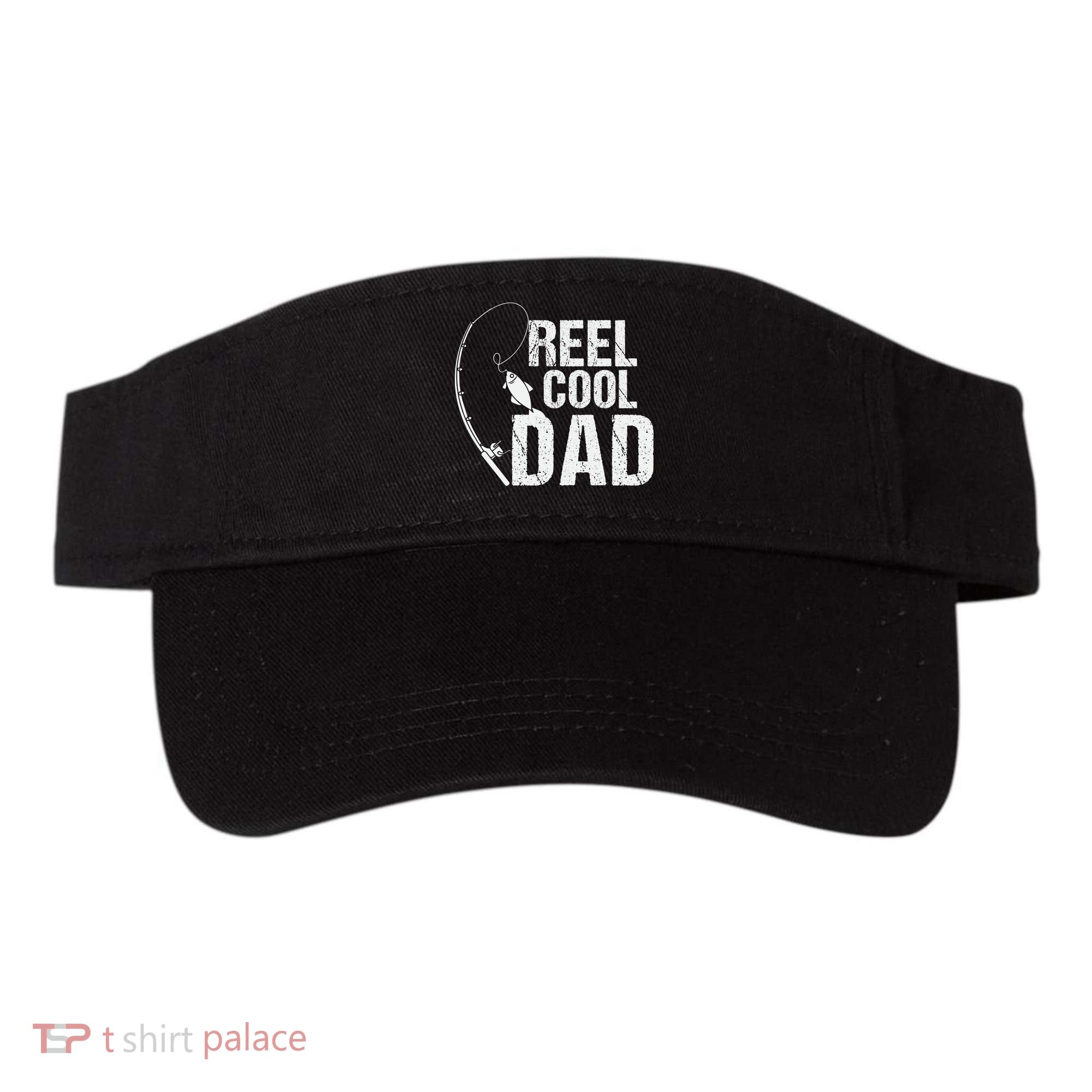 Reel Cool Dad Fishing Themed Graphic Visor