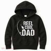 Reel Cool Dad Fishing Themed Graphic Kids Hoodie thumb 0