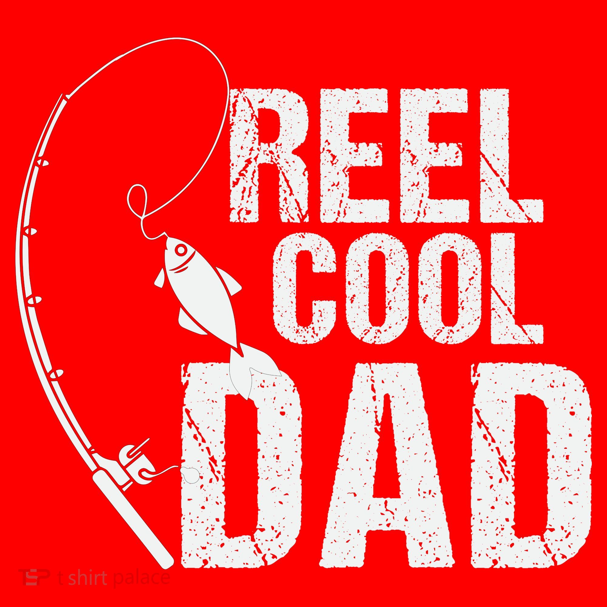 Reel Cool Dad Fishing Themed Graphic Santa Hat