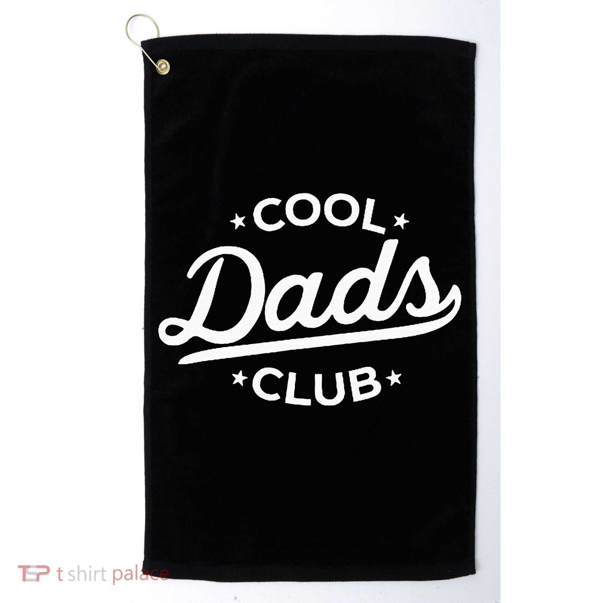 Retro Cool Dads Club Funny Dad Pocket Golf Towel