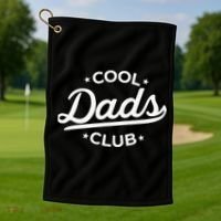Retro Cool Dads Club Funny Dad Pocket Golf Towel thumb 1