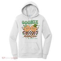 Retro Cookie Dealer St Patrick's Day Troop Number Girl Scout Girl Camping Women's Hoodie thumb 0