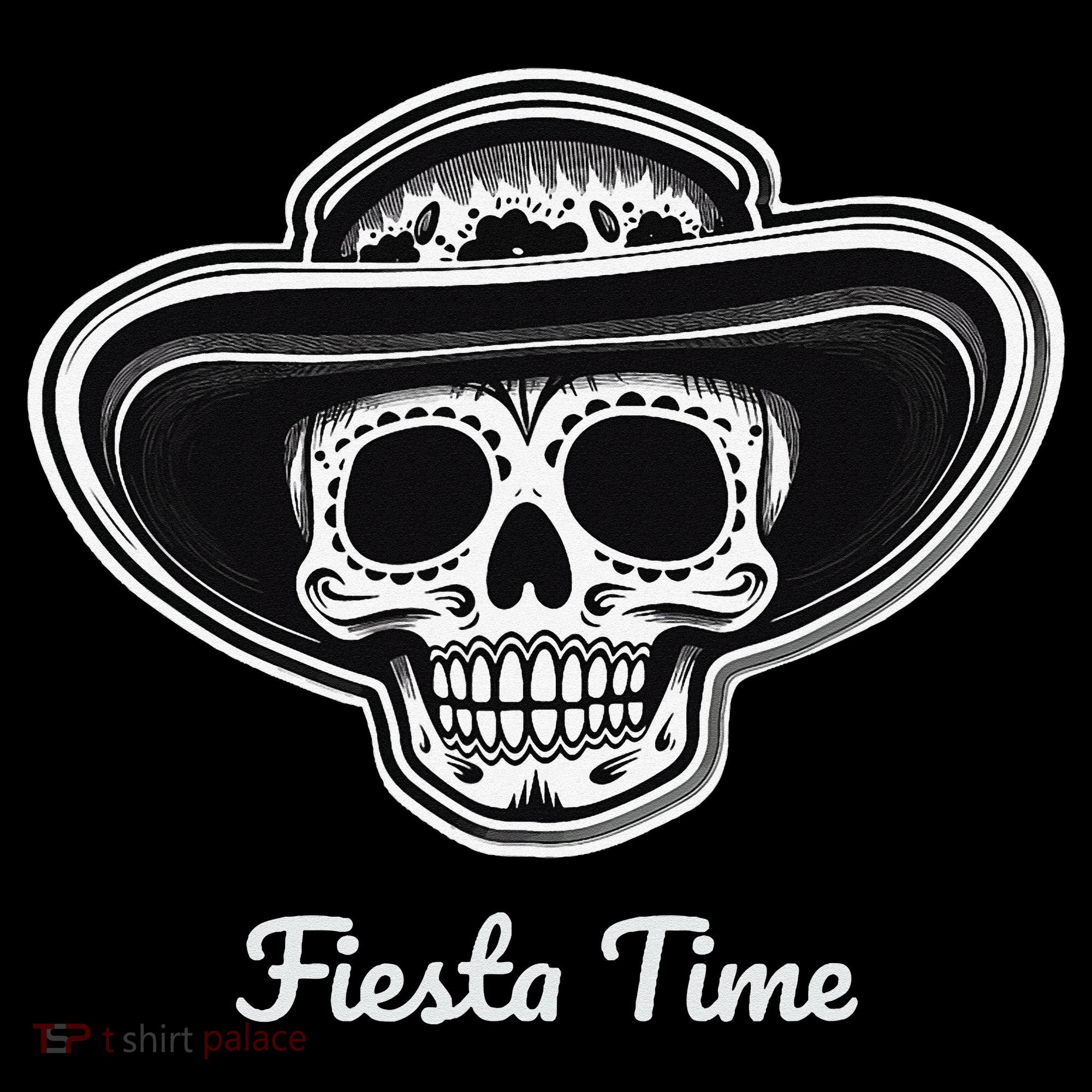 Retro Cinco de Mayo Sugar Candy Skull Fiesta Time Sweatshirt