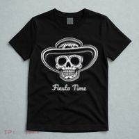 Retro Cinco de Mayo Sugar Candy Skull Fiesta Time T-Shirt thumb 5
