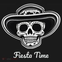 Retro Cinco de Mayo Sugar Candy Skull Fiesta Time Polo thumb 3