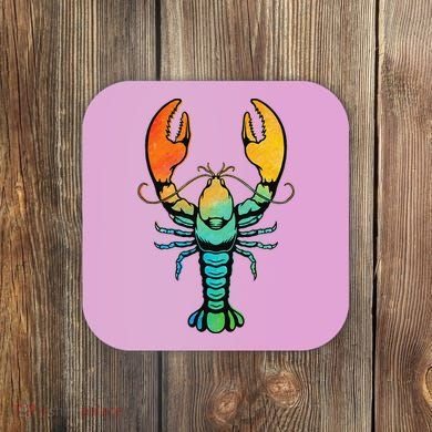 Retro Crawfish Design Louisiana Crayfish Lobster Coaster
