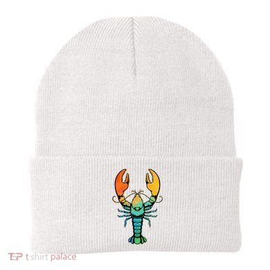 Retro Crawfish Design Louisiana Crayfish Lobster Beanie