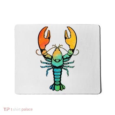 Retro Crawfish Design Louisiana Crayfish Lobster Mousepad