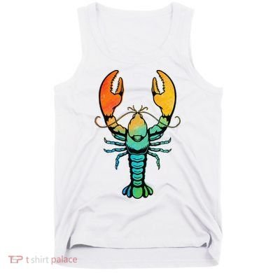 Retro Crawfish Design Louisiana Crayfish Lobster Tank Top