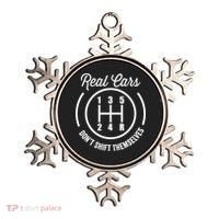 Real Cars Don't Shift Themselves Auto Racing Mechanic Funny Gift Ornament thumb 0