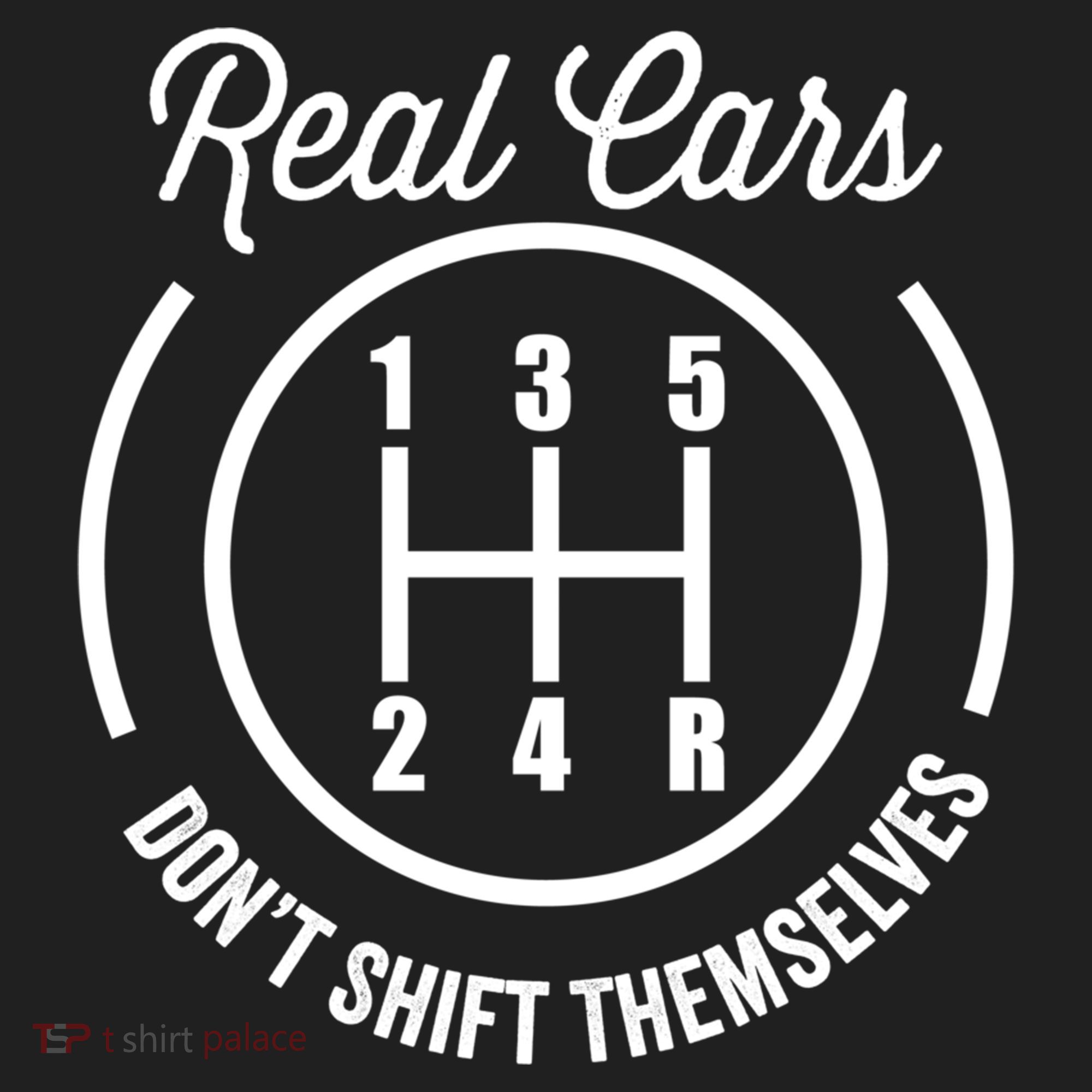 Real Cars Don't Shift Themselves Auto Racing Mechanic Funny Gift Golf Towel