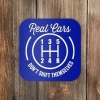 Real Cars Don't Shift Themselves Auto Racing Mechanic Funny Gift Coaster thumb 0
