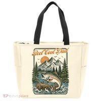 Reel Cool Dad Fishing Tote Bag thumb 0