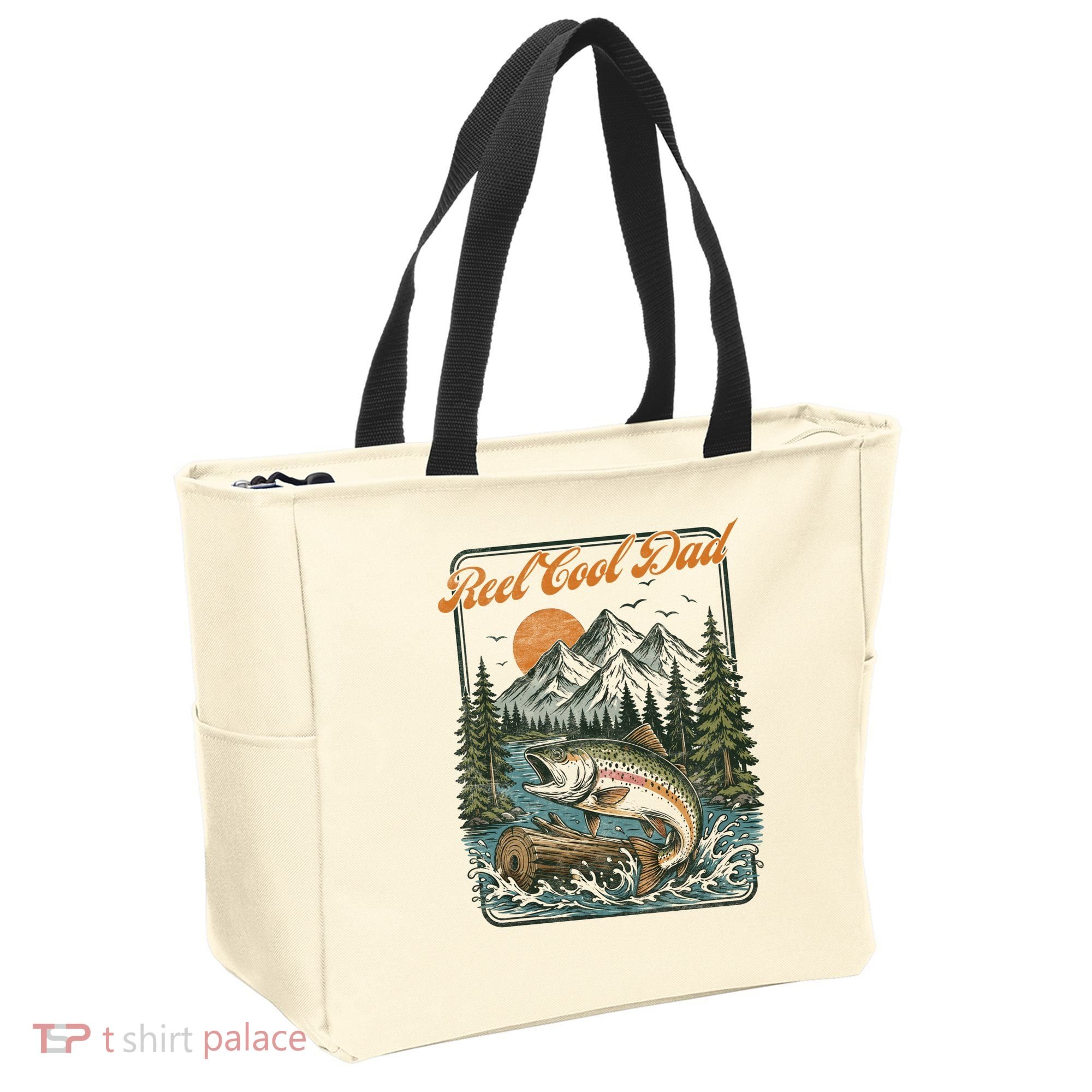 Reel Cool Dad Fishing Tote Bag