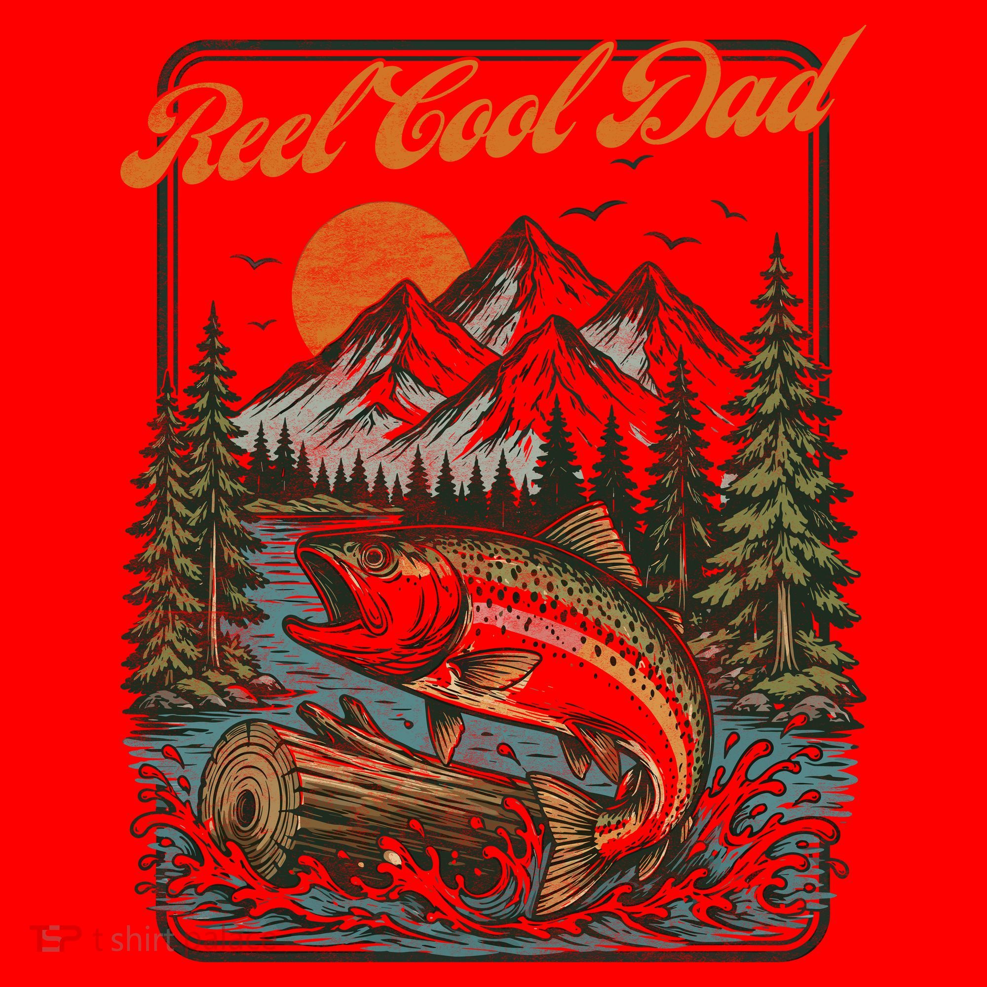 Reel Cool Dad Fishing Santa Hat