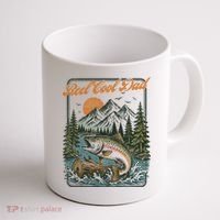 Reel Cool Dad Fishing Coffee Mug thumb 1